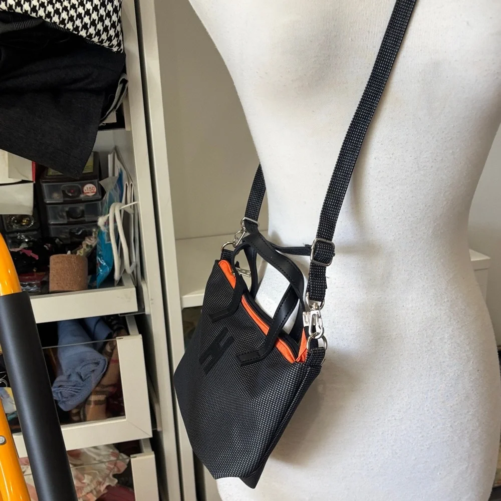 Stylish Black and Orange Baby Bag